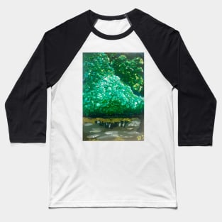 Lush Pond in NYC Painting Baseball T-Shirt